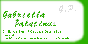 gabriella palatinus business card